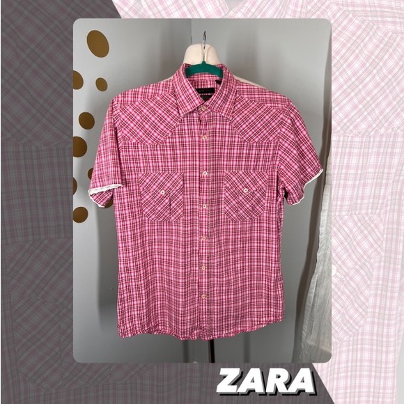 Zara Other - EUC Zara Short Sleeve Button Front Shirt